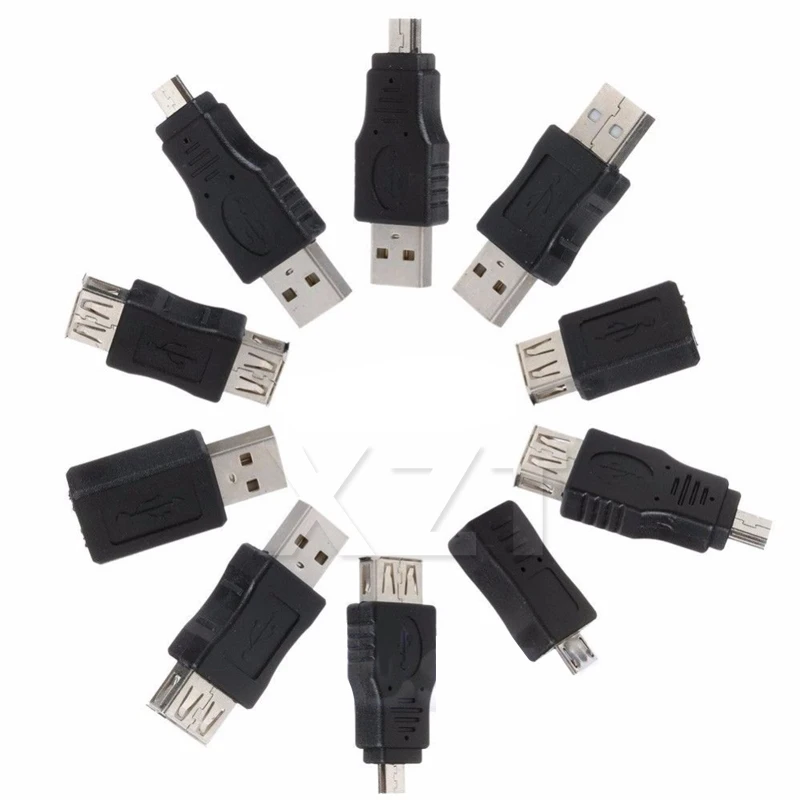 Newest Hot 10Pcs/pack OTG 5 Pin F/M Mini Changer Adapter Converter USB Male to Female Micro USB converter adpater
Newest Hot 10Pcs/pack OTG 5 Pin F/M Mini Changer Adapter Converter USB Male to Female Micro USB converter adpater