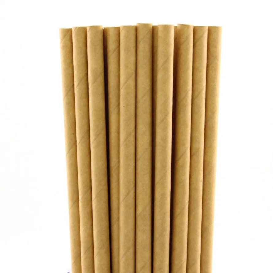 200 pcs Solid Plain Brown Kraft Paper Straws Bulk-Biodegradable Rustic Party Drinking Restaurant Juice Coffee Smoothies Soda
200 pcs Solid Plain Brown Kraft Paper Straws Bulk-Biodegradable Rustic Party Drinking Restaurant Juice Coffee Smoothies Soda
