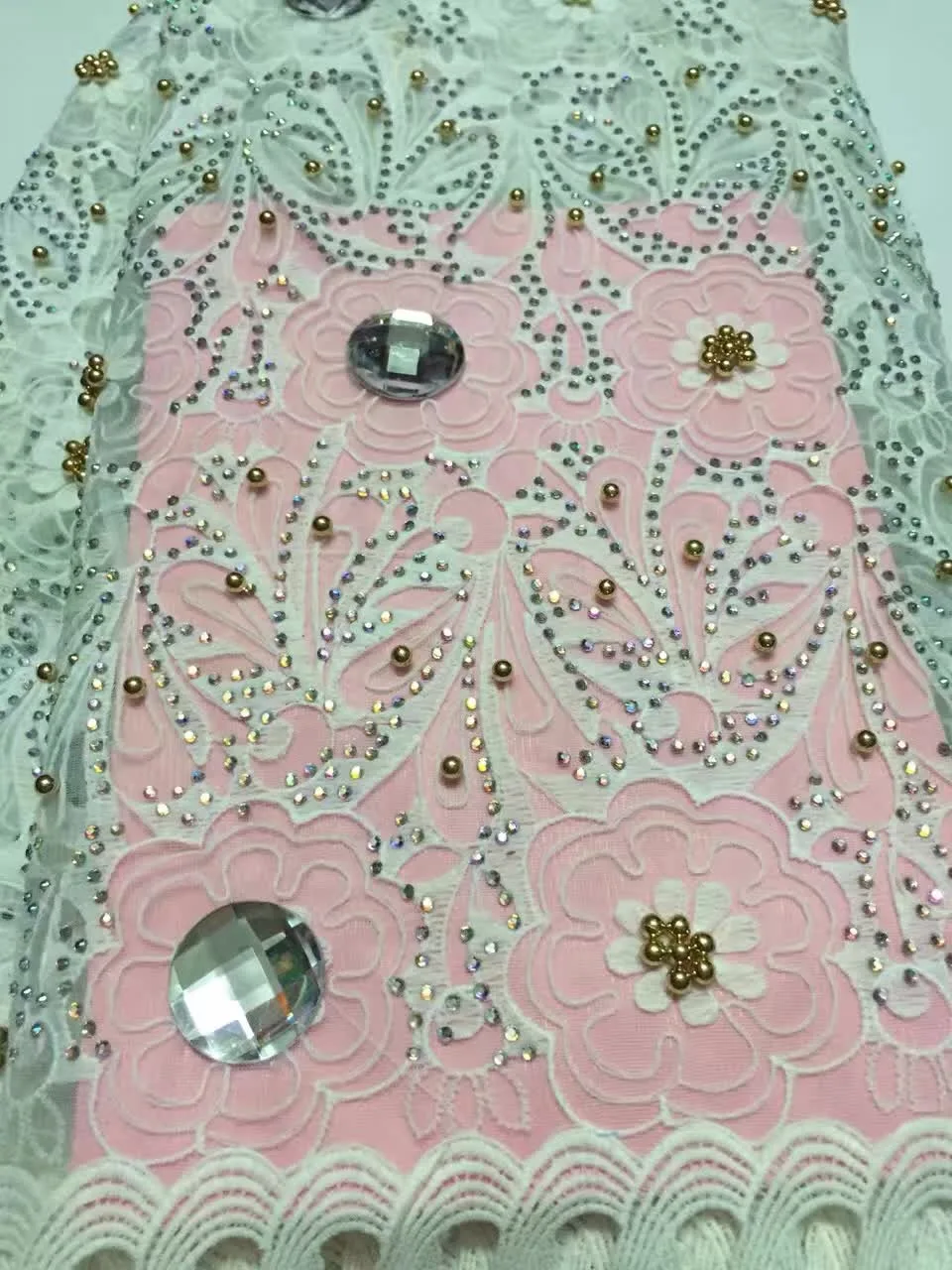 Hot Sale French Net Lace Fabric High Quality Beaded Lace Fabric New Design Fashion Tulle Mesh Lace Fabric VS-D1009
Hot Sale French Net Lace Fabric High Quality Beaded Lace Fabric New Design Fashion Tulle Mesh Lace Fabric VS-D1009