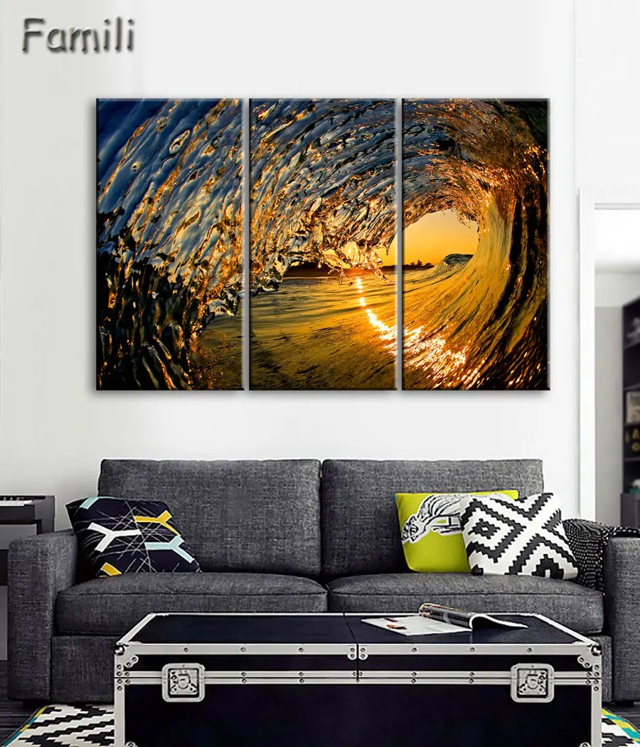 Canvas Painting New 3Pieces Canvas art HD Painting Ocean Wave Sunrise Seascape Canvas Print Wall Art Decorations for home
Canvas Painting New 3Pieces Canvas art HD Painting Ocean Wave Sunrise Seascape Canvas Print Wall Art Decorations for home