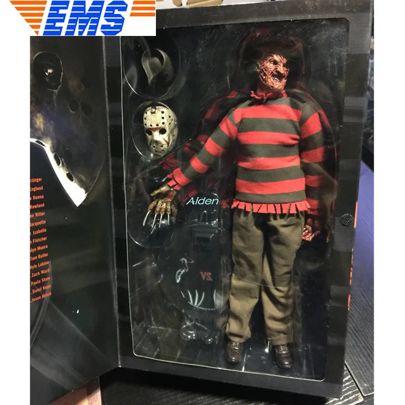 

12" Freddy Vs.Jason Statue Freddy Krueger Bust Nightmare Full-Length Portrait PF Panic GK Action Figure Toy BOX 30CM B1092