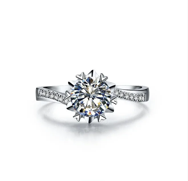 Solid 14K 585 White Gold Micro Paved Engagement Ring Snowflake 1Ct Hearts and Arrows Round Cut Moissanite Jewelry
Solid 14K 585 White Gold Micro Paved Engagement Ring Snowflake 1Ct Hearts and Arrows Round Cut Moissanite Jewelry