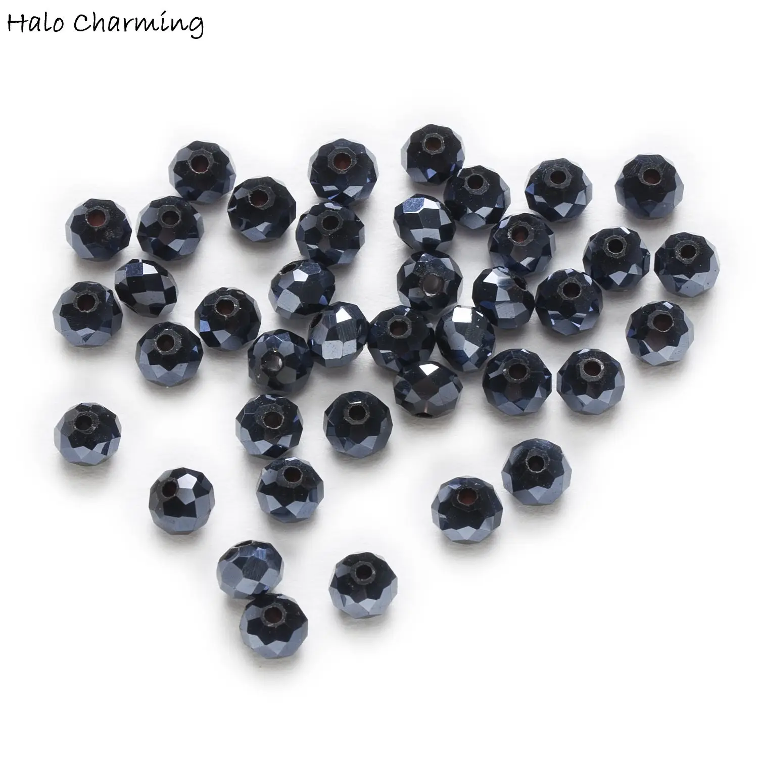 50 Piece Plating Black Crystal Glass Rondelle Quartz Faceted Beads DIY Jewelry Findings 4-8mm
50 Piece Plating Black Crystal Glass Rondelle Quartz Faceted Beads DIY Jewelry Findings 4-8mm