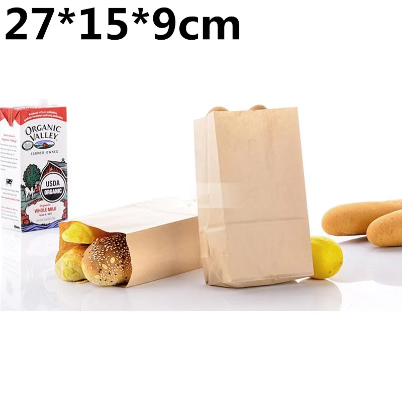 100pcs/lot 27x15x9cm kraft paper packaging bags French bread bags DIY baking bag
100pcs/lot 27x15x9cm kraft paper packaging bags French bread bags DIY baking bag