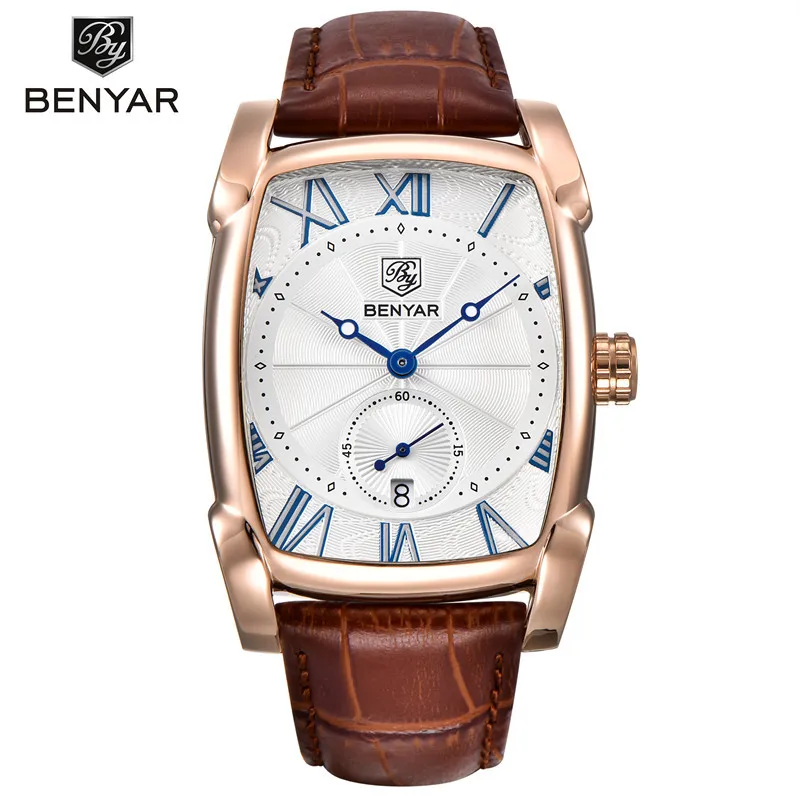 BENYAR Men's Watches Fashion Quartz Leather Wristwatch Top Brand Military Sports Men Casual Waterproof Watch Relogio Masculino
BENYAR Men's Watches Fashion Quartz Leather Wristwatch Top Brand Military Sports Men Casual Waterproof Watch Relogio Masculino