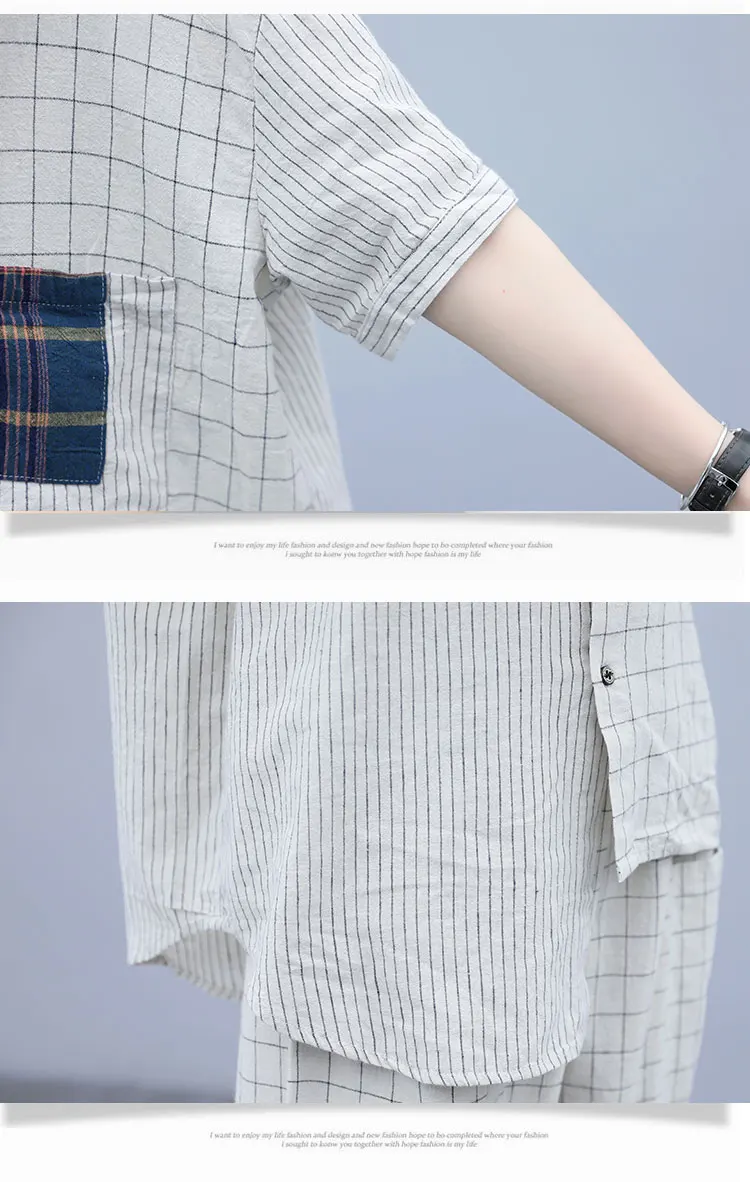 Large Big Size 2 Piece Set Women Plaid Top And Pants Casual Women's Tracksuits Leisure Ensemble Femme Deux Pieces Women's Suit
Large Big Size 2 Piece Set Women Plaid Top And Pants Casual Women's Tracksuits Leisure Ensemble Femme Deux Pieces Women's Suit