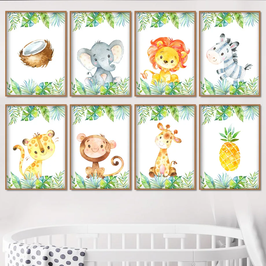 Baby Lion Zebra Giraffe Monkey Nursery Wall Art Canvas Painting Nordic Posters And Prints Wall Pictures Girl Boy Kids Room Decor
Baby Lion Zebra Giraffe Monkey Nursery Wall Art Canvas Painting Nordic Posters And Prints Wall Pictures Girl Boy Kids Room Decor