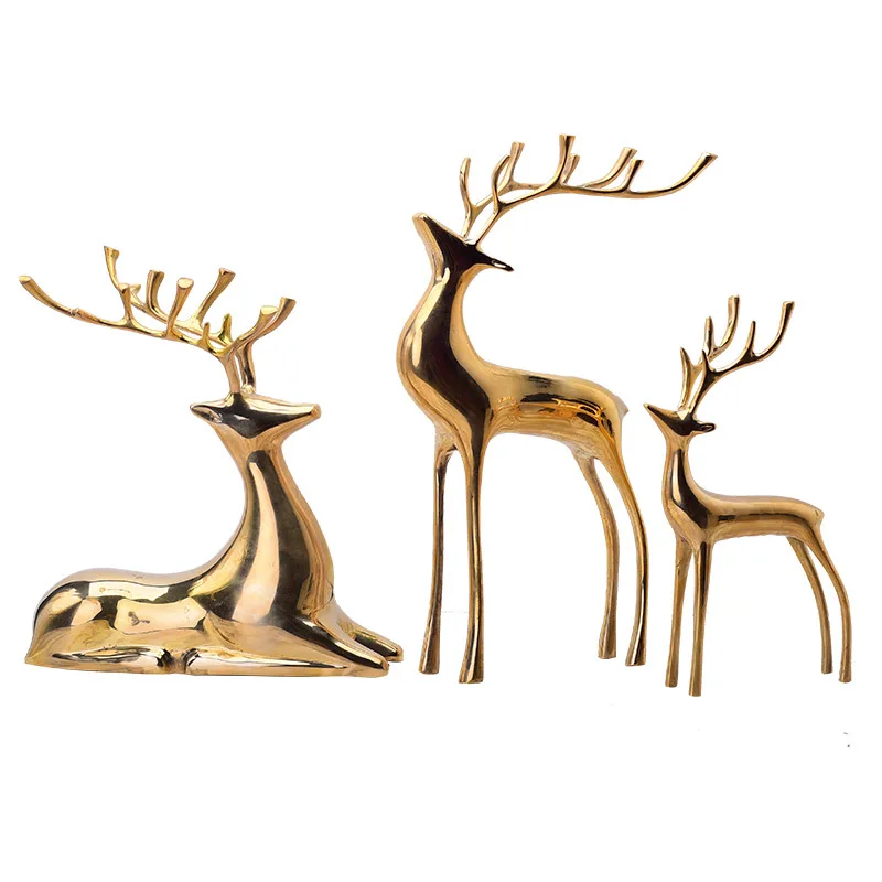 Pure copper deer sitting room furnishing modern simple restaurant porch wine cabinet creative home decoration
Pure copper deer sitting room furnishing modern simple restaurant porch wine cabinet creative home decoration