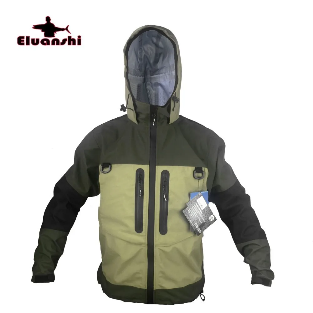 ELUANSHI Breathable Fly Fishing Jacket Waterproof Wading Huting Fishing Wader Jacket Clothes Fishing Outerwear
ELUANSHI Breathable Fly Fishing Jacket Waterproof Wading Huting Fishing Wader Jacket Clothes Fishing Outerwear