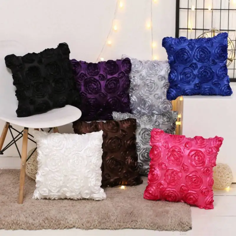 Square 3D Roses Embroidered Pillowcase Decorative Cushion Cover Luxury Wedding Party Home Decoration Car Waist Pillows Cover
Square 3D Roses Embroidered Pillowcase Decorative Cushion Cover Luxury Wedding Party Home Decoration Car Waist Pillows Cover