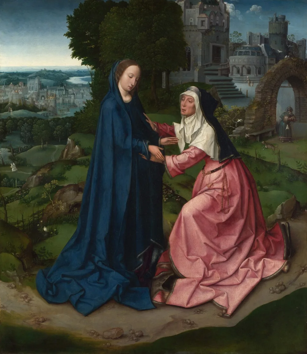 

wholesale Famous oil painting Replica # London Museum Religious ART # The Visitation of the Blessed Virgin Mary painting