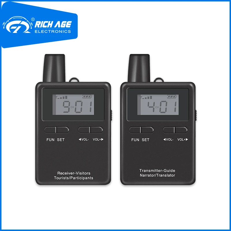 RichiTek Simultaneous Interpretation Receiver Mic 1 Transmitter+1 Receiver For Multilingual Meeting With Condenser Microphone
RichiTek Simultaneous Interpretation Receiver Mic 1 Transmitter+1 Receiver For Multilingual Meeting With Condenser Microphone