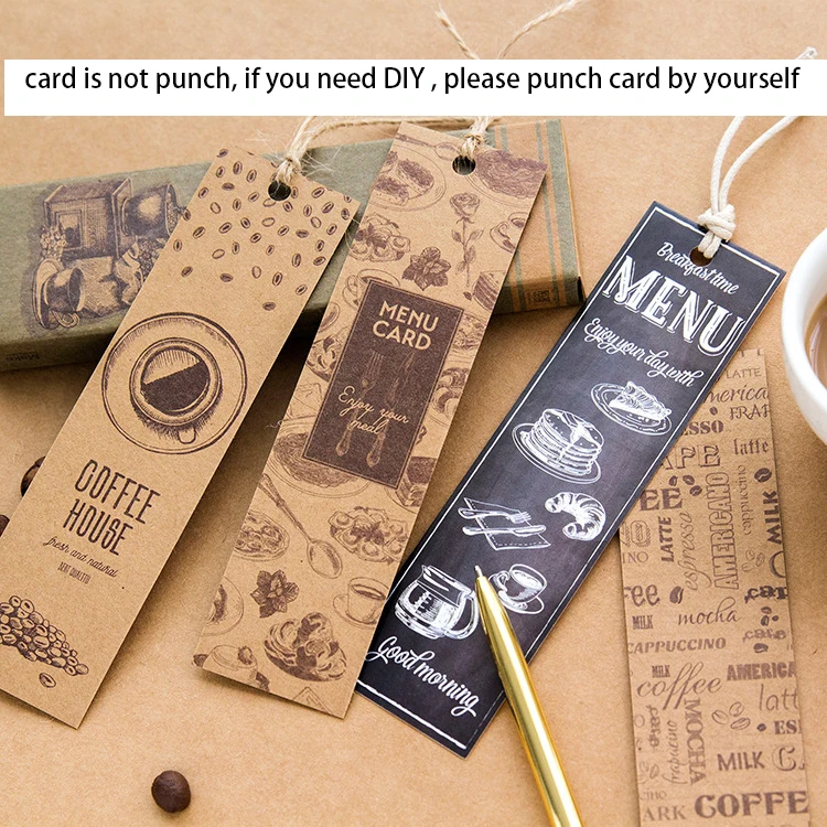 multi-use 30 pcs coffee shop menu Style Craft Paper Cards as bookmark tag gift decoration Scrapbooking DIY leave message card
multi-use 30 pcs coffee shop menu Style Craft Paper Cards as bookmark tag gift decoration Scrapbooking DIY leave message card