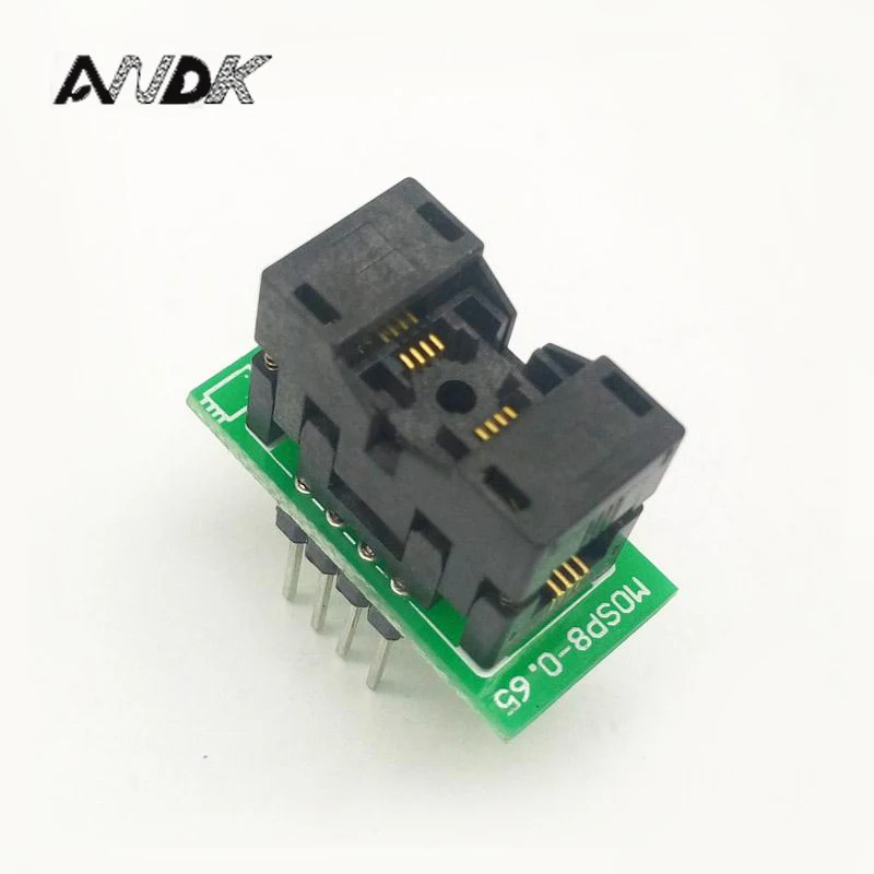 MSOP8 To DIP8 MCU Programmer Test Socket Pitch 0.65mm IC Body Width 3mm Programming Socket Adapter
MSOP8 To DIP8 MCU Programmer Test Socket Pitch 0.65mm IC Body Width 3mm Programming Socket Adapter