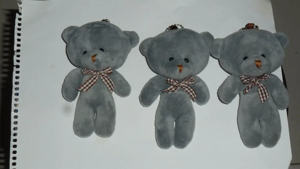 100 pcs/lot Teddy Bear Cute Plush Bag Keychain pendant toy Car Key Holder for Bag Charm Hanging Gray Key Ring Pendant Doll
100 pcs/lot Teddy Bear Cute Plush Bag Keychain pendant toy Car Key Holder for Bag Charm Hanging Gray Key Ring Pendant Doll