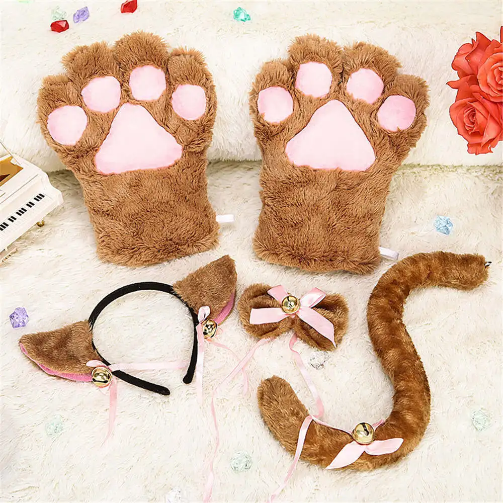 New Anime Cosplay Costume Accessory Hairwear Hairbands With Cat Ears Fantasy Set Maid Lolita Plush Glove Tail Paw Ear 2021
New Anime Cosplay Costume Accessory Hairwear Hairbands With Cat Ears Fantasy Set Maid Lolita Plush Glove Tail Paw Ear 2021