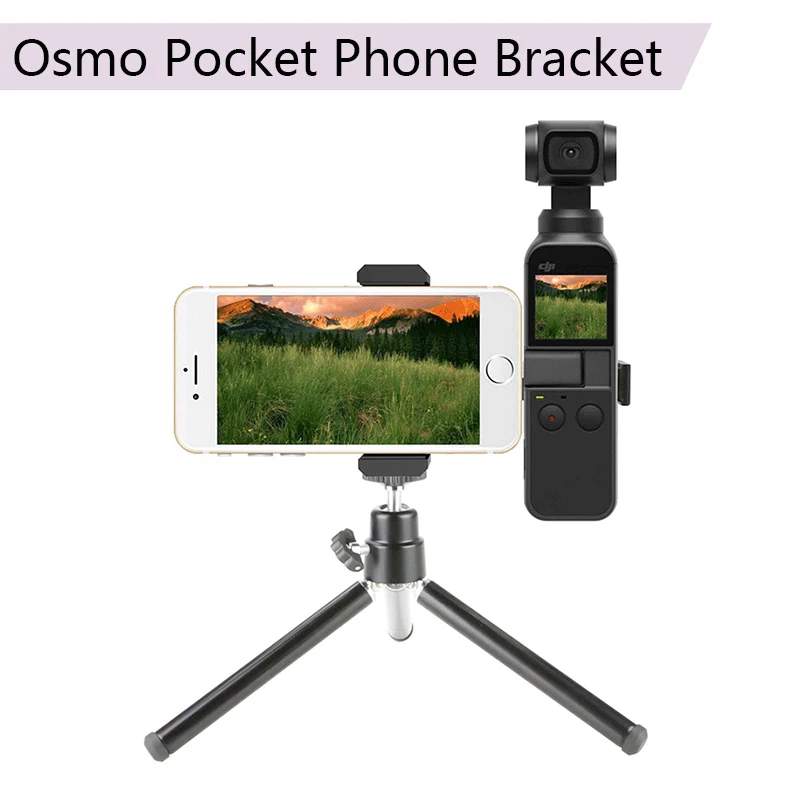 Tripod Multi Functional Aluminum Alloy Mount Bracket Phone Holder for DJI Osmo Pocket/Pocket 2 Handheld Gimbal Accessories
Tripod Multi Functional Aluminum Alloy Mount Bracket Phone Holder for DJI Osmo Pocket/Pocket 2 Handheld Gimbal Accessories