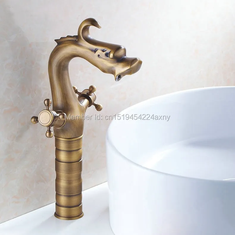 Фото GIZERO Dragon Style смеситель для раковины столешница ванной с двойной - купить