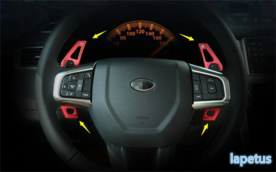 Lapetus Steering Wheel Gear Shift Paddles Decoration Stickers Cover Trim 2 Pcs For Land Rover Discovery Sport 2015 - 2019 Metal
Lapetus Steering Wheel Gear Shift Paddles Decoration Stickers Cover Trim 2 Pcs For Land Rover Discovery Sport 2015 - 2019 Metal