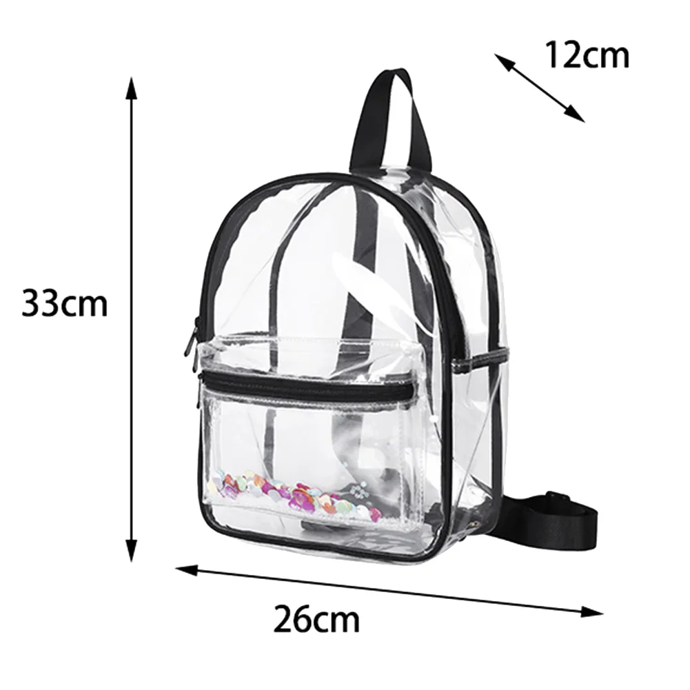 Hot Mini Women Transparent Sequins PVC Waterproof Travel Tote Backpack Shoulder Bag Gift
Hot Mini Women Transparent Sequins PVC Waterproof Travel Tote Backpack Shoulder Bag Gift