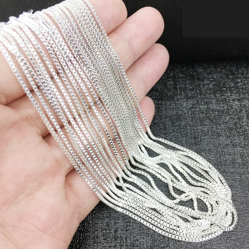 Square Box Shape Chain for Women Sterling Necklace Jewelry Accessories Wholesale 16 30inch
Square Box Shape Chain for Women Sterling Necklace Jewelry Accessories Wholesale 16 30inch