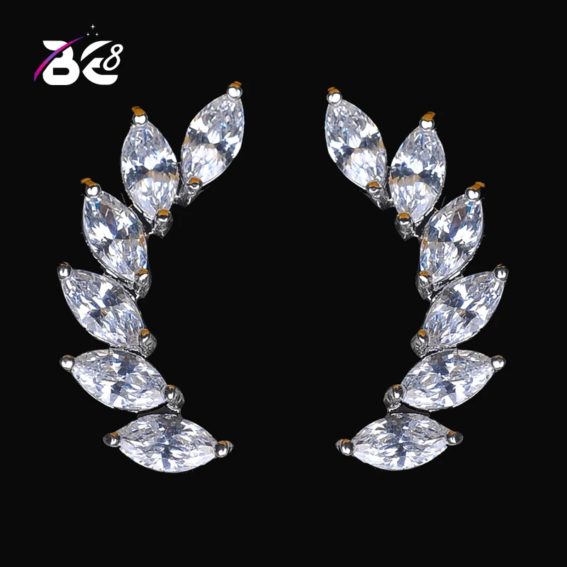 Be8 Brand New Fashion Simple Stud Earrings For Women Hot Sales Jewelry Top Quality Cz Leaf Shape Earring For Birthday Gift E-330
Be8 Brand New Fashion Simple Stud Earrings For Women Hot Sales Jewelry Top Quality Cz Leaf Shape Earring For Birthday Gift E-330