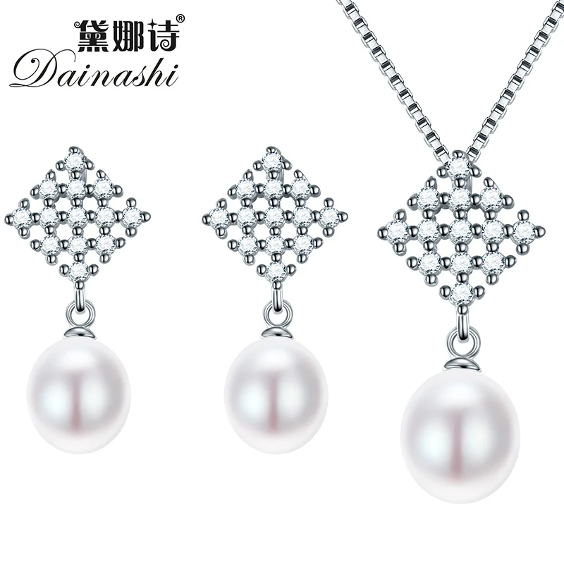Dainashi Nice Freshwater Pearl Jewelry Sets 925 Sterling Silver Pendant Necklace Pearl Earrings Ring For Wedding Jewelry Sets
Dainashi Nice Freshwater Pearl Jewelry Sets 925 Sterling Silver Pendant Necklace Pearl Earrings Ring For Wedding Jewelry Sets