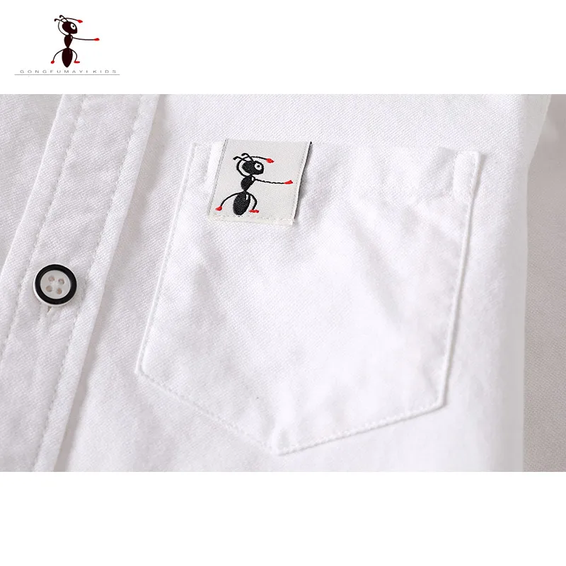 Kung Fu Ant Spring Autumn Solid Boys White Blouse Cotton School Shirt School Uniforms Original Design Children's Shirts 3171
Kung Fu Ant Spring Autumn Solid Boys White Blouse Cotton School Shirt School Uniforms Original Design Children's Shirts 3171