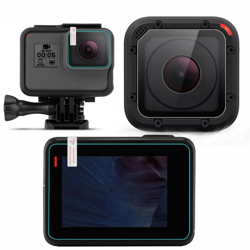 Защитный чехол из закаленного стекла для GoPro Hero5 Hero6 Go Pro Hero 5 6 Black 4 Session объектив