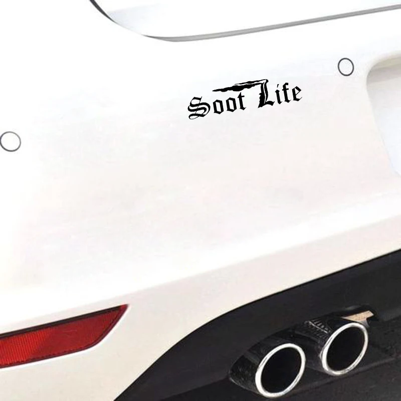 QYPF 17.3CM*4.3CM Fashion Vinyl Car Sticker Soot Life Decal Black Silver Accessories C15-3085
QYPF 17.3CM*4.3CM Fashion Vinyl Car Sticker Soot Life Decal Black Silver Accessories C15-3085