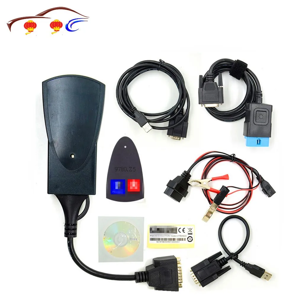 Профессиональный Lite PP2000 Diagbox V7.83 PSA XS Evolution для LE XIA 3 FW 921815C Lexiae нормальный