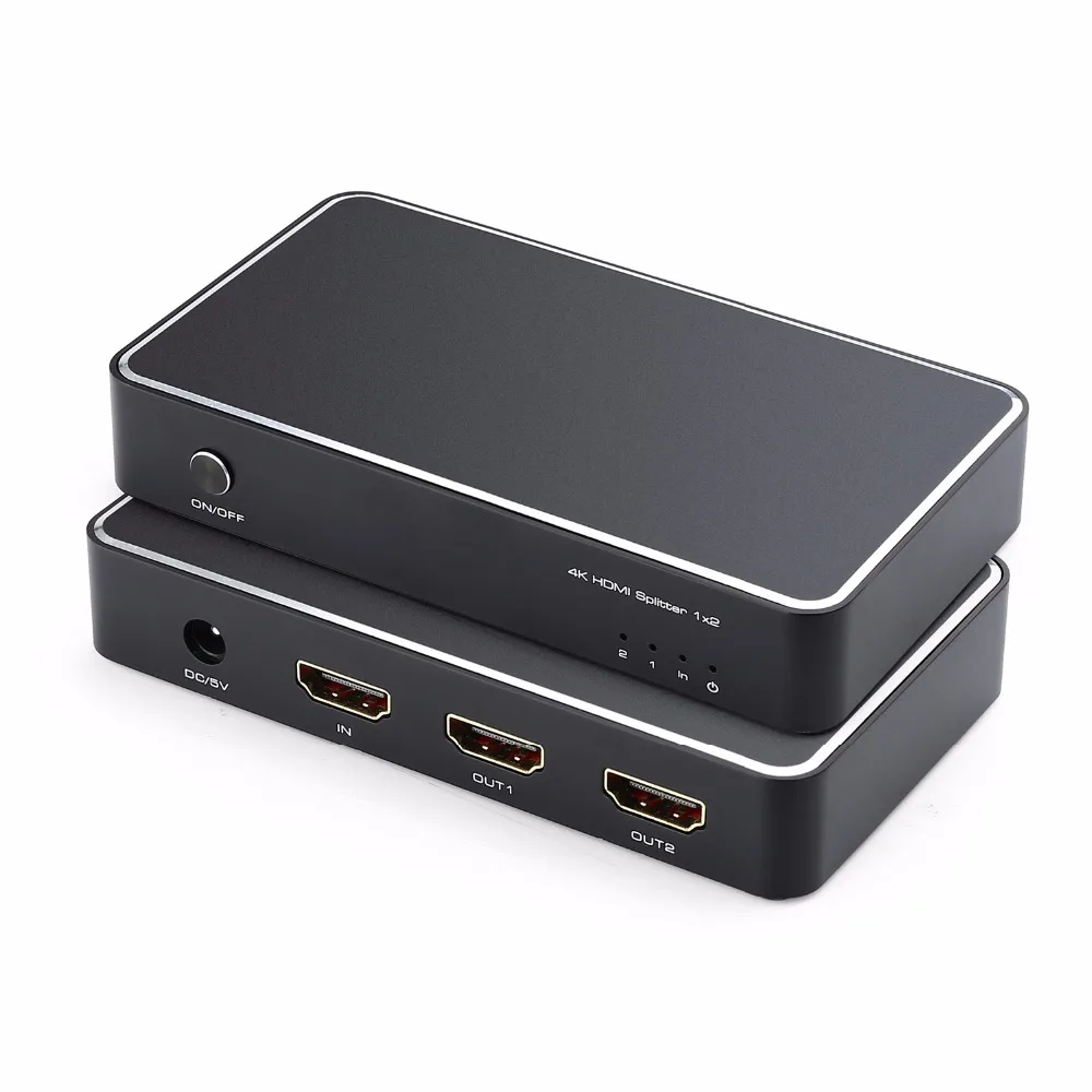 1x2 HDMI разветвитель 1 в 2 Цифровые 1x2 разветвители с поддержкой Full HD 4K x 2K, 3840x2160, 3D
1x2 HDMI разветвитель 1 в 2 Цифровые 1x2 разветвители с поддержкой Full HD 4K x 2K, 3840x2160, 3D