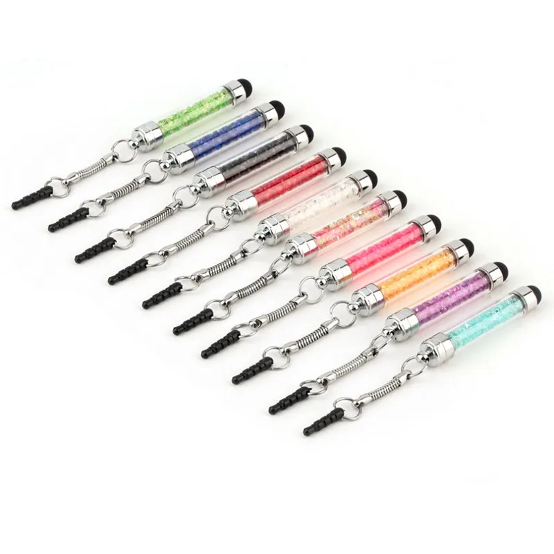 Diamond Crystal Stylus Touch Screen Pen Stylus 3.5mm Dust Plug Cap 2 in 1 For iPhone Tablet Android Phones Styluses Pen
Diamond Crystal Stylus Touch Screen Pen Stylus 3.5mm Dust Plug Cap 2 in 1 For iPhone Tablet Android Phones Styluses Pen
