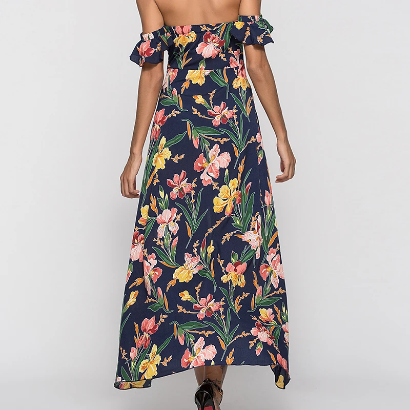 BKMGC 2019 Original New Design Women Dress Sexy Bohemia Style Beach Gowns Off Shoulder Long Slim Female Summer Dresses
BKMGC 2019 Original New Design Women Dress Sexy Bohemia Style Beach Gowns Off Shoulder Long Slim Female Summer Dresses