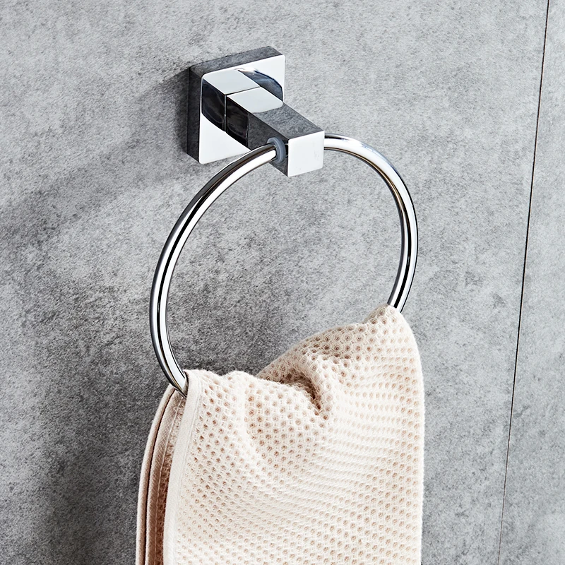 Smile Monkey 304 Stainless steel square base towel ring bathroom hand towel holder Bathroom hardware accessories
Smile Monkey 304 Stainless steel square base towel ring bathroom hand towel holder Bathroom hardware accessories
