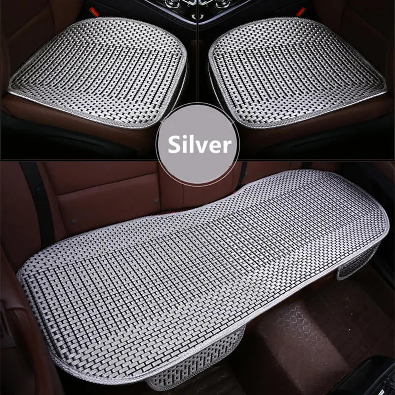 

GSPSCN 3Pcs/set Universal Size Car Cushion Pad Fit For Most Cars Summer Cool CAR Seats Cushion Spring General Car seat covers