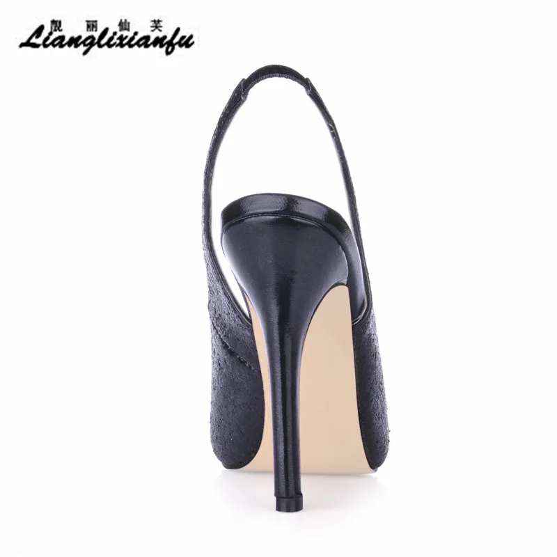 LLXF female party stilettos 11cm thin high-heeled Slingbacks shoes Peep Toe Patent Leather pumps sapato feminino Plus:35-42 43
LLXF female party stilettos 11cm thin high-heeled Slingbacks shoes Peep Toe Patent Leather pumps sapato feminino Plus:35-42 43