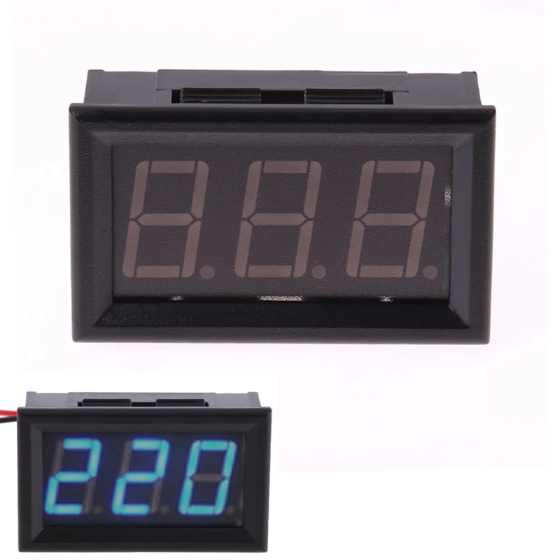 YB27A Blue 0.56" Digital LED Display AC 30-500V Voltmeter Voltage Volt Meter Gauge With 2 Wires Blue For Home Use
YB27A Blue 0.56" Digital LED Display AC 30-500V Voltmeter Voltage Volt Meter Gauge With 2 Wires Blue For Home Use