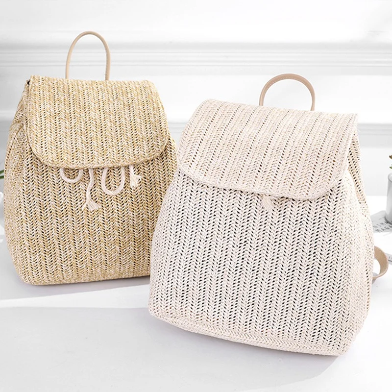 Fashion Straw Woven Backpack Ladies Shoulder Bag Summer Girl Backpack Female Travel Bag Books Backpack
Fashion Straw Woven Backpack Ladies Shoulder Bag Summer Girl Backpack Female Travel Bag Books Backpack