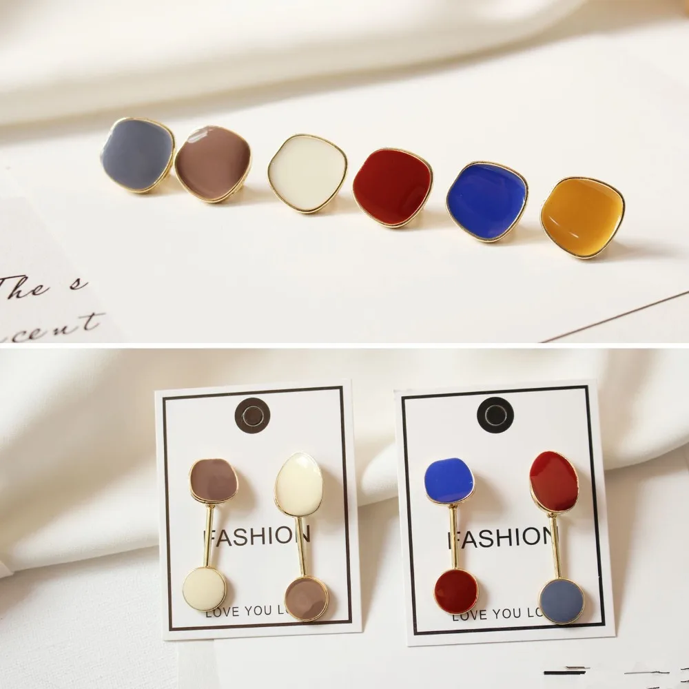 2018 New style 15pair/lot Retro irregular square decoration fashion women stud earrings diy jewelry earring pendants accessory
2018 New style 15pair/lot Retro irregular square decoration fashion women stud earrings diy jewelry earring pendants accessory