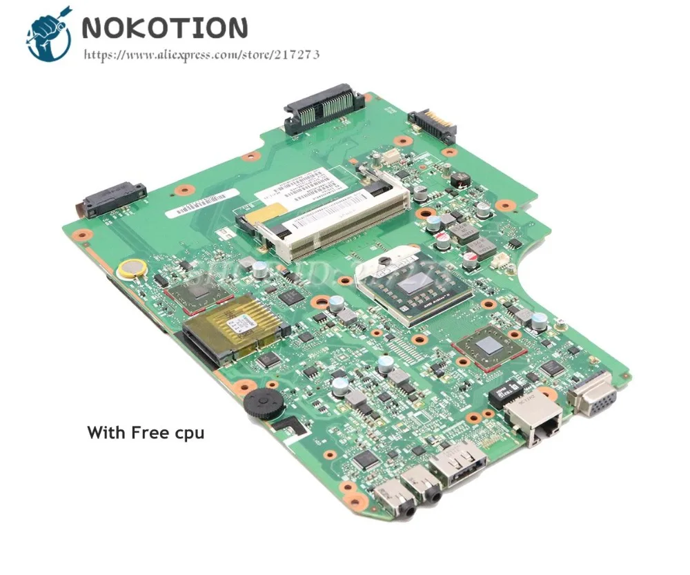 Материнская плата NOKOTION V000185580 V000185560 для ноутбука Toshiba Satellite L505 L505D, разъем S1 DDR2 с бесплатным ЦПУ
Материнская плата NOKOTION V000185580 V000185560 для ноутбука Toshiba Satellite L505 L505D, разъем S1 DDR2 с бесплатным ЦПУ