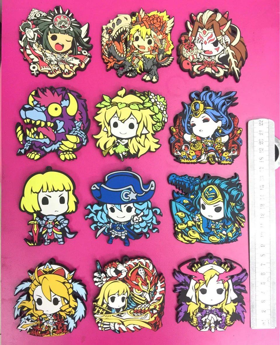 12pcs/lot MONSTER STRIKE Original Japanese anime figure rubber mobile phone charms/key chain/strap G994
12pcs/lot MONSTER STRIKE Original Japanese anime figure rubber mobile phone charms/key chain/strap G994