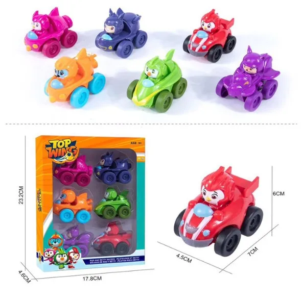 2019 New 6pcs/set Top Wing Action figures toys Back of the car Kids Gift Collection Model Dolls Children's Toys
2019 New 6pcs/set Top Wing Action figures toys Back of the car Kids Gift Collection Model Dolls Children's Toys
