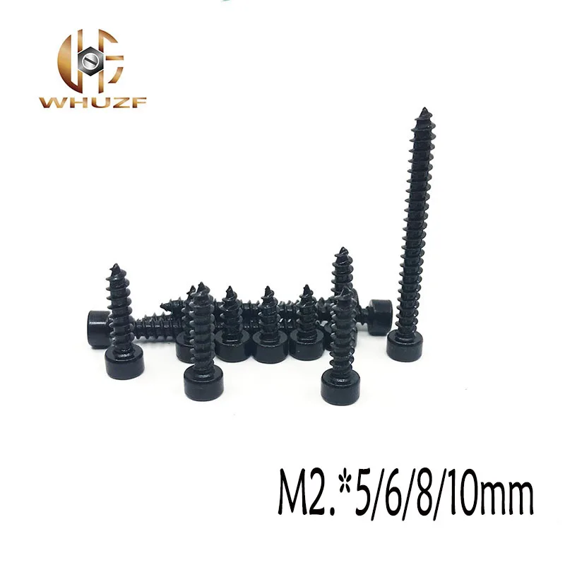 100pcs/lot Carbon Steel With Black M2*5 M2*6 M2*8 M2*10 Hexagon Socket Cap Head self tapping screw Model Screw
100pcs/lot Carbon Steel With Black M2*5 M2*6 M2*8 M2*10 Hexagon Socket Cap Head self tapping screw Model Screw