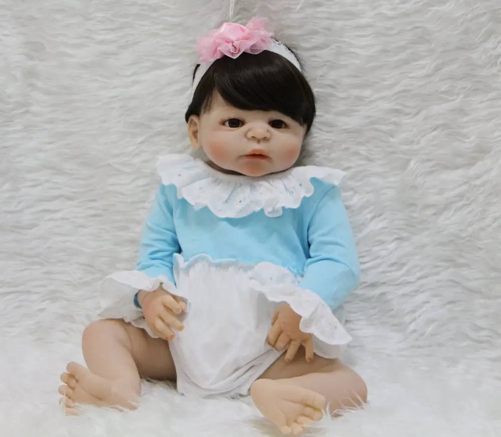 55cm bebe girl rebon Full Body Silicone Reborn Baby Doll Toys Newborn Girl Baby Doll Christmas Gift Birthday Gift Bathe Toy
55cm bebe girl rebon Full Body Silicone Reborn Baby Doll Toys Newborn Girl Baby Doll Christmas Gift Birthday Gift Bathe Toy
