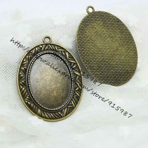 Sweet Bell 6pcs Antique Bronze Metal Alloy Cameo 40*54mm(Fit 25*35mm dia) Oval Cabochon Pendant Setting Jewelry Findings D0488
Sweet Bell 6pcs Antique Bronze Metal Alloy Cameo 40*54mm(Fit 25*35mm dia) Oval Cabochon Pendant Setting Jewelry Findings D0488