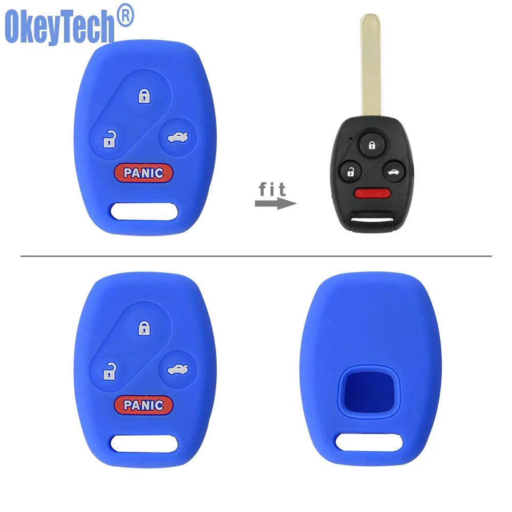 OkeyTech 4 Buttons Silicone Car Key Case Cover For Honda 2003 2008 2009 Accord CR-V Civic Fob Case Holder Protector
OkeyTech 4 Buttons Silicone Car Key Case Cover For Honda 2003 2008 2009 Accord CR-V Civic Fob Case Holder Protector