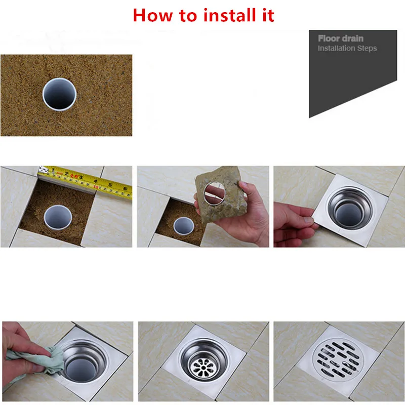 FREE SHIPPING,304 stainless steel Square Floor drain 11x11cm 15x15cm invisible Waste Grates Bathroom Shower Drain 150 x 150MM
FREE SHIPPING,304 stainless steel Square Floor drain 11x11cm 15x15cm invisible Waste Grates Bathroom Shower Drain 150 x 150MM