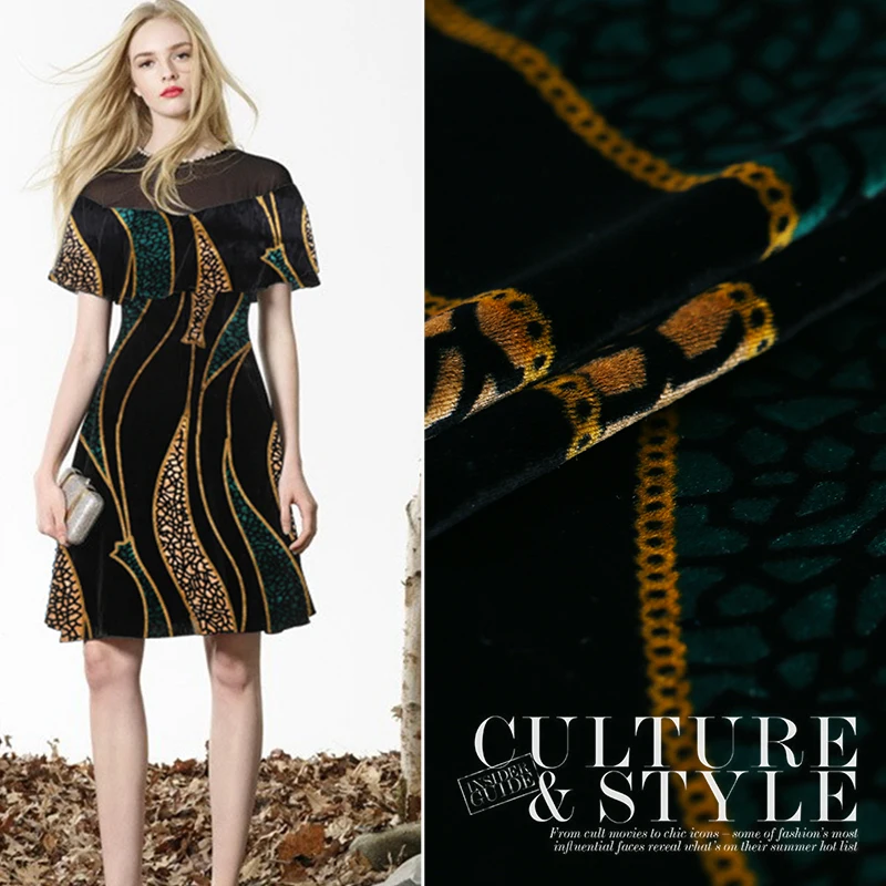 Europe and the United States autumn section genuine velvet printing fabric silk velvet cheongsam gold velvet fabric
Europe and the United States autumn section genuine velvet printing fabric silk velvet cheongsam gold velvet fabric