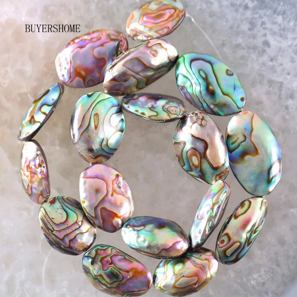 Fahion Jewelry 15X25MM Natural New Zealand Abalone Shell Oval Shell Loose Bead For Jewelry Making Necklace String 15.5" RO019
Fahion Jewelry 15X25MM Natural New Zealand Abalone Shell Oval Shell Loose Bead For Jewelry Making Necklace String 15.5" RO019